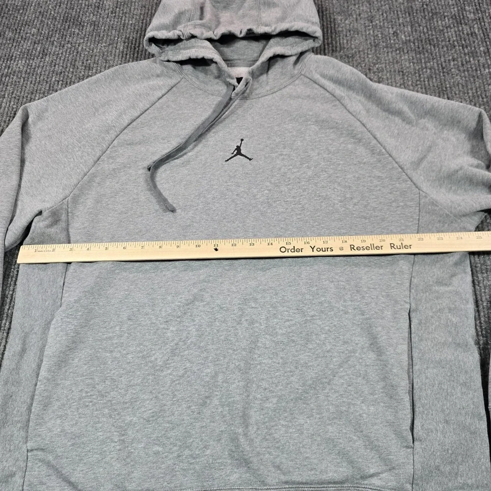Jordan Hoodie Mens‎ XL Gray Dri-FIT Fleece Pullover Crossover Fleece dq7327-091